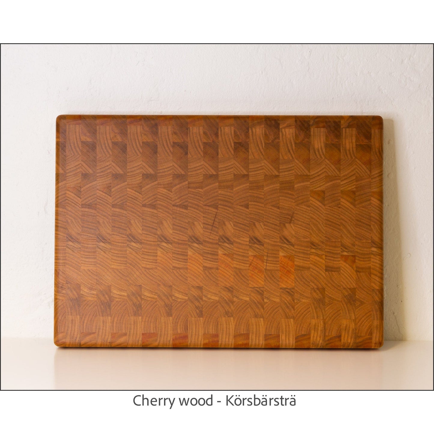 WoodMovement Cutting / Serving Board ENDGRAIN - Handmade Endgrain Cherry Wooden Cutting Board #CB-EG02