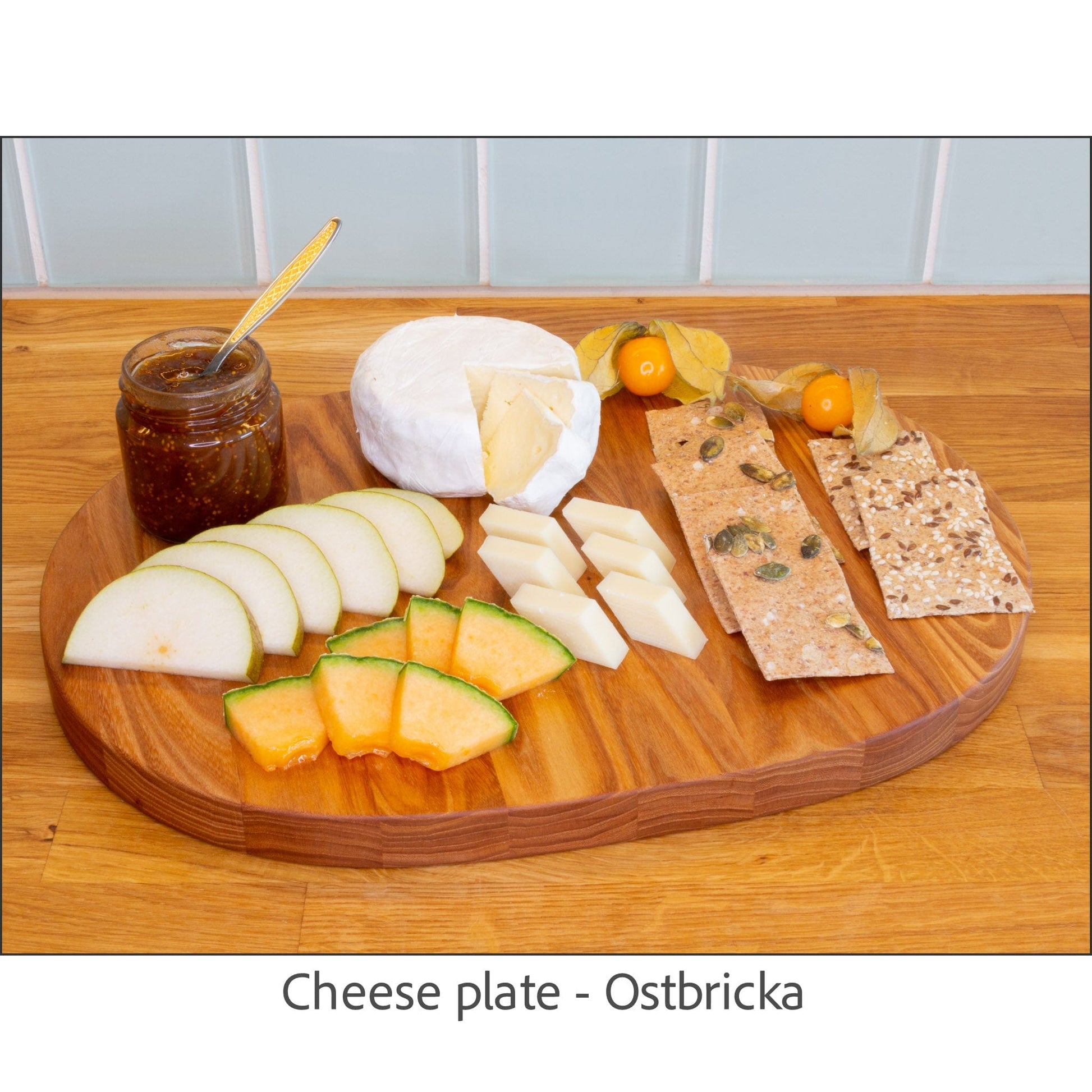 WoodMovement Cutting / Serving Board APPLE - Handmade Wooden Serving Plate / Cutting Board #CB-AP01