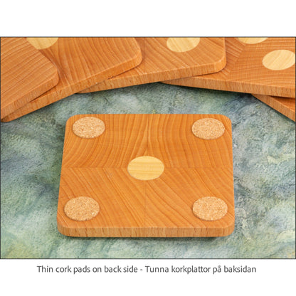 WoodMovement Magic square MAGIC SQUARE - Set of Nine Coasters - Party game - Magic Square Puzzle #CO-MS01