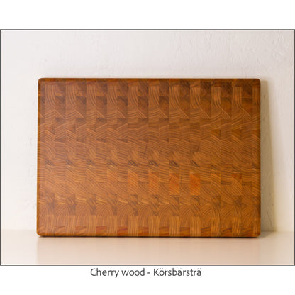 WoodMovement Cutting / Serving Board ENDGRAIN - Handmade Endgrain Cherry Wooden Cutting Board  #CB-EG02