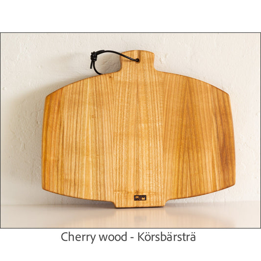 WoodMovement Cutting / Serving Board Cherry PUMPKIN - Handmade Wooden Serving Plate / Cutting Board #CB-PU01