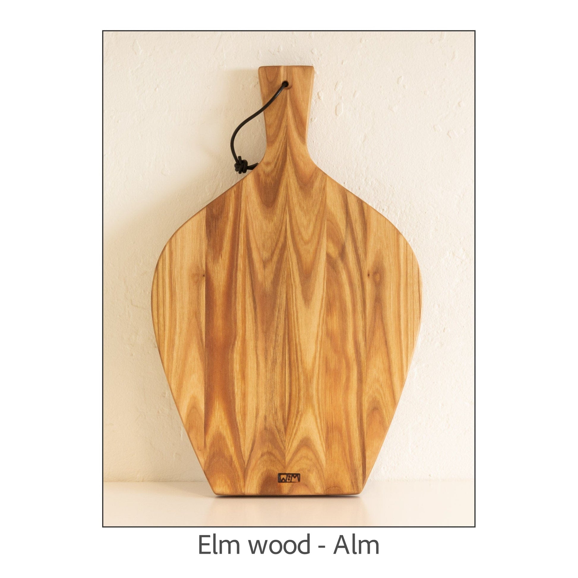 WoodMovement Cutting / Serving Board Elm TULIP - Handmade Wooden Serving Plate / Cutting Board #CB-TU01